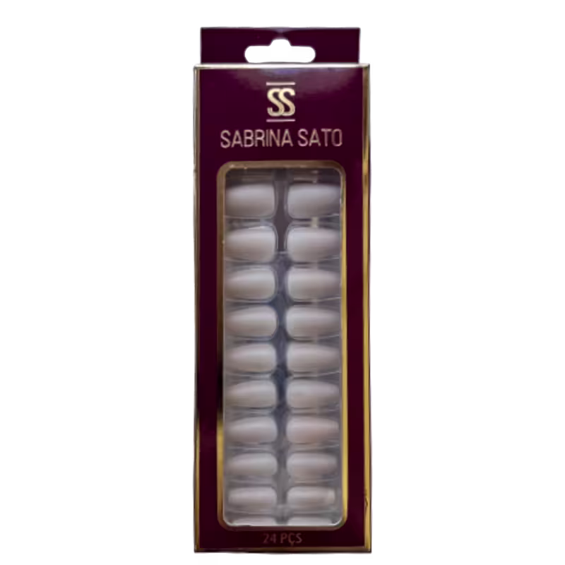 Sabrina Sato Nude Bege Claro SS2376-1 - Unhas Postiças Autocolantes (24 Unidades)