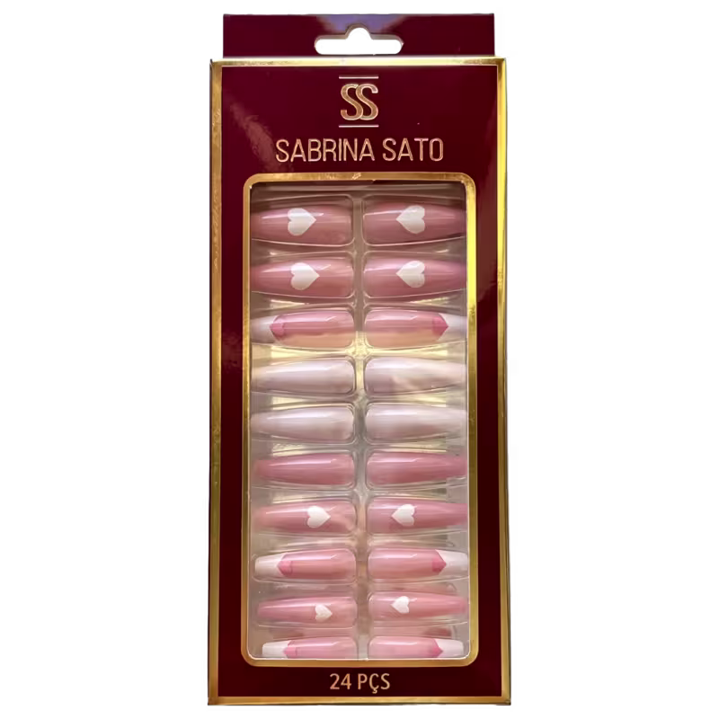 Sabrina Sato Bailarina Coração SS2371-3 - Unhas Postiças Autocolantes (24 Unidades)