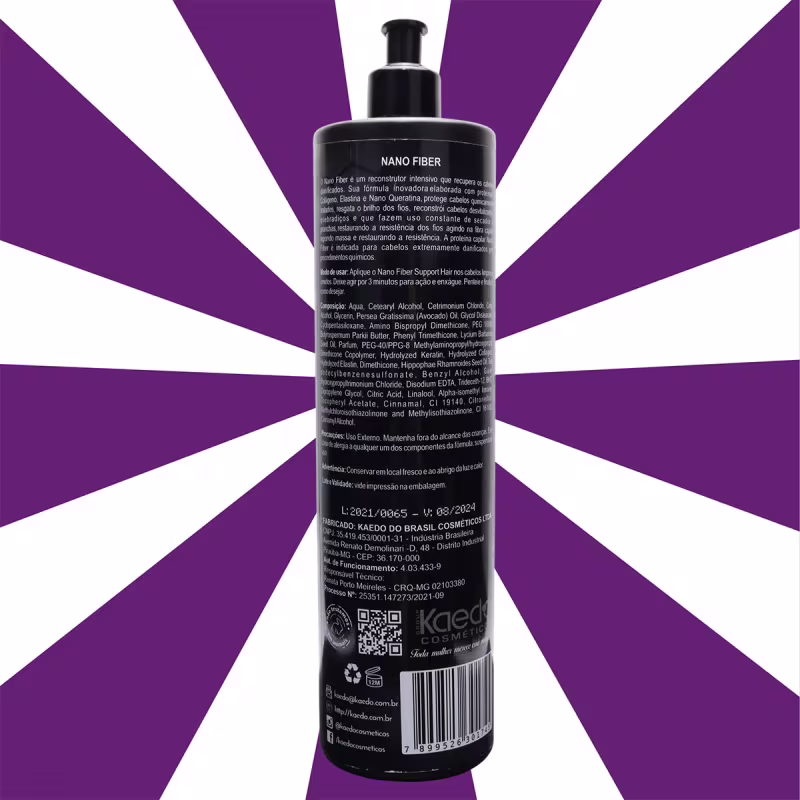 Obliphica Cosméticos Support Hair Nano Fiber - Tratamento Capilar 1L