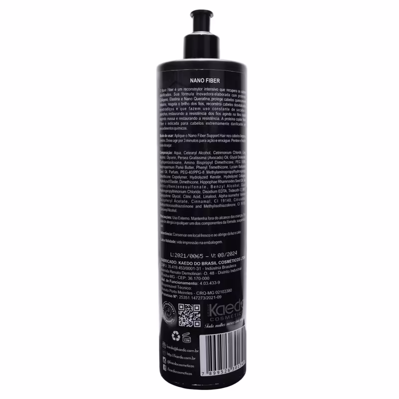 Obliphica Cosméticos Support Hair Nano Fiber - Tratamento Capilar 1L