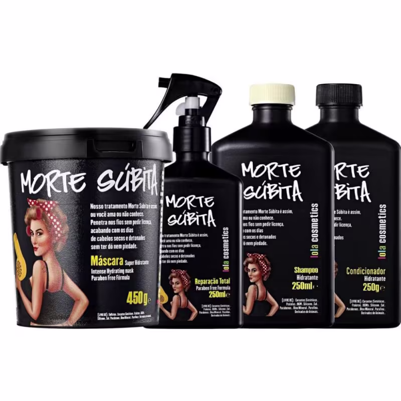 KIT MORTE SÚBITA LOLA COSMETICS TRATAMENTO COMPLETO (4 PRODUTOS)