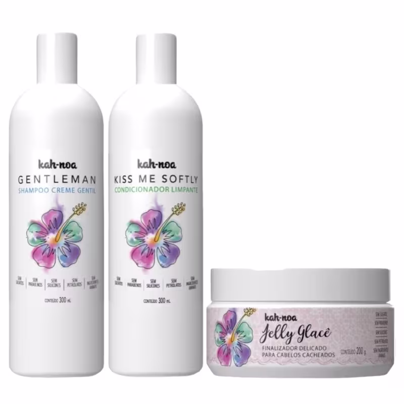 Kit Kah-Noa Cachos Incríveis Home Care Jelly Glacê (3 Produtos)