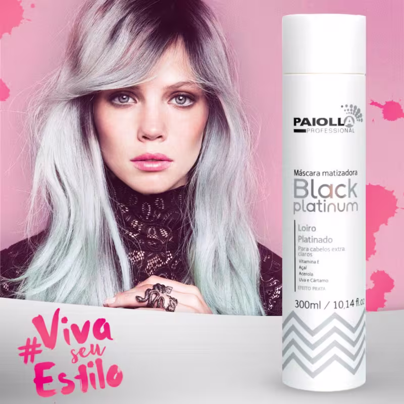 Máscara Matizadora Black Platinum - Loiro Platinado - 300ml