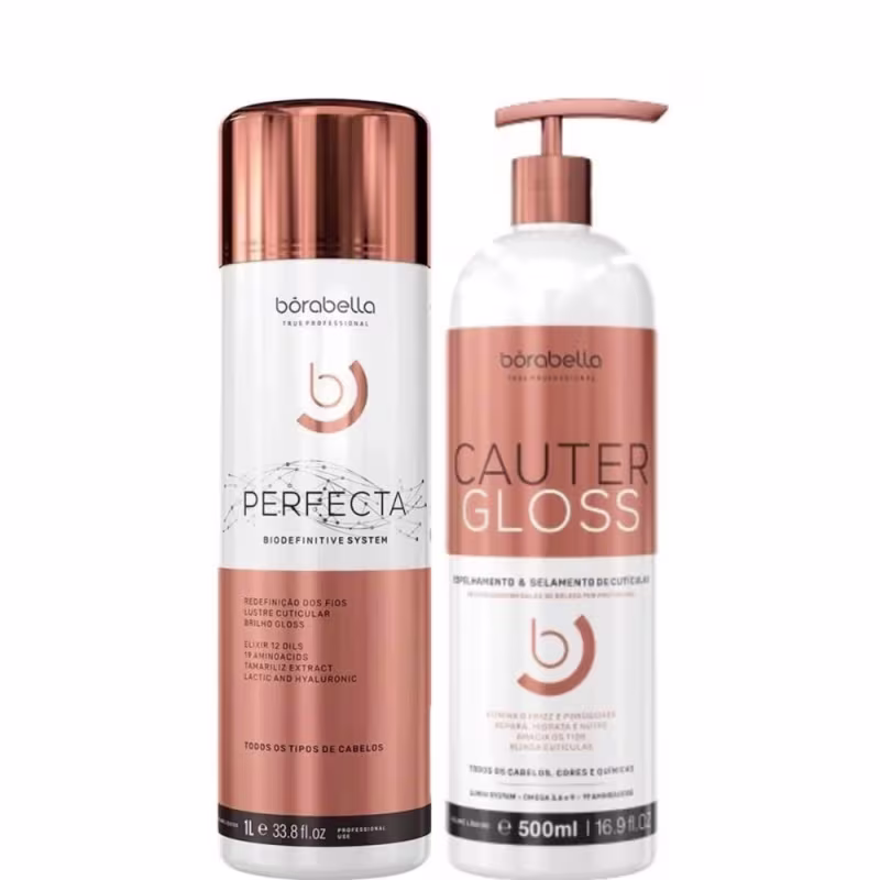 Kit Borabella Perfecta + Cauter Gloss, 2 produtos.