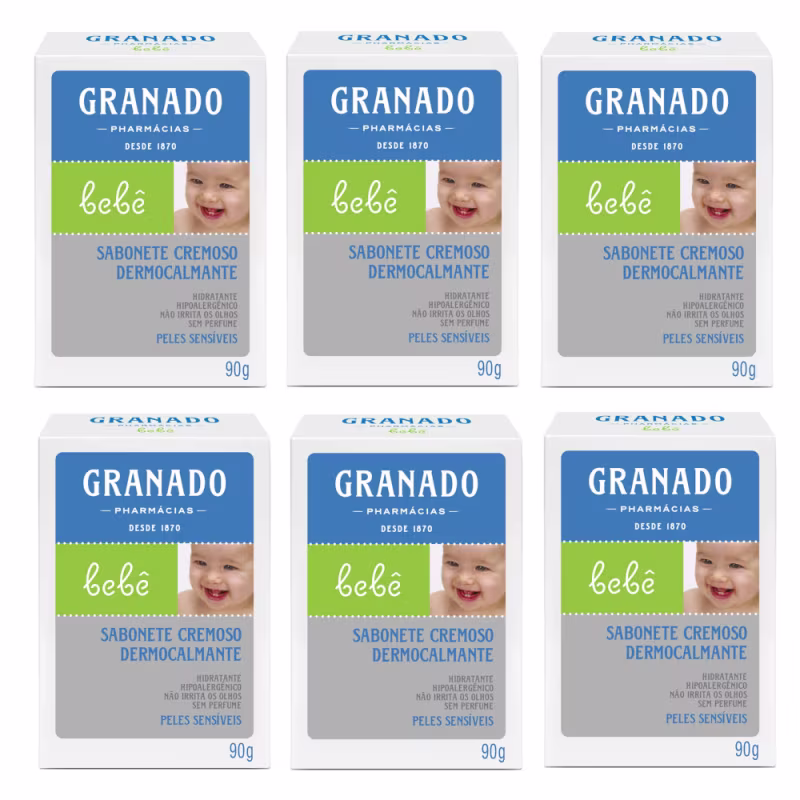 Kit Granado Bebê Dermocalmante Peles Sensíveis (6 Unidades)