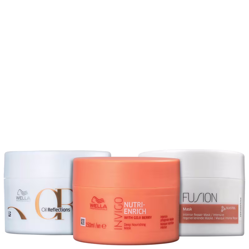 Kit Wella Professionals Invigo Fusion Enrich Oil Reflections (3 Produtos)