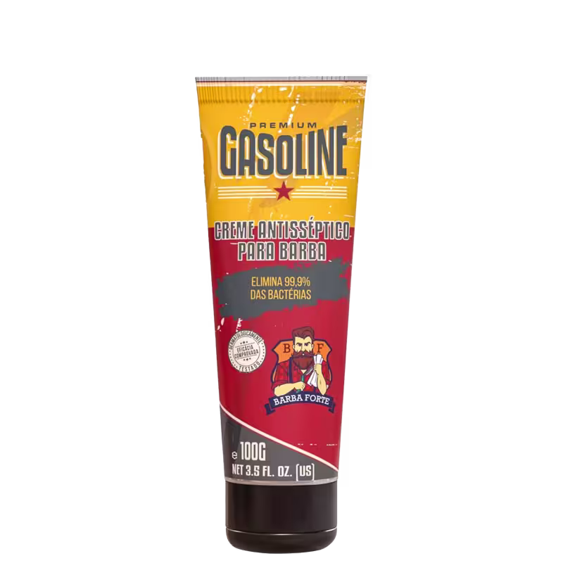 Barba Forte Gasoline - Creme Antisséptico para Barba 100g