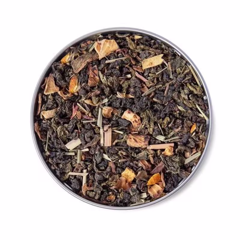 Chá - Mountain High - Moncloa - Chá misto de Oolong, hibisco, capim-limão, limão e laranja-doce - Lata 45g