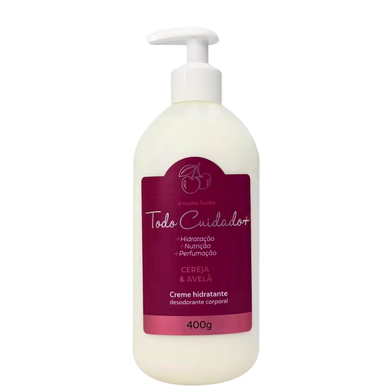 Abelha Rainha Todo Cuidado Cereja e Avelã - Creme Hidratante Corporal 400ml