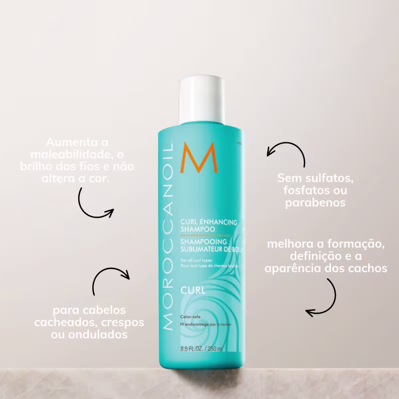 Moroccanoil Kit Ativador de Cachos Shampoo 250ml + Condicionador 250ml
