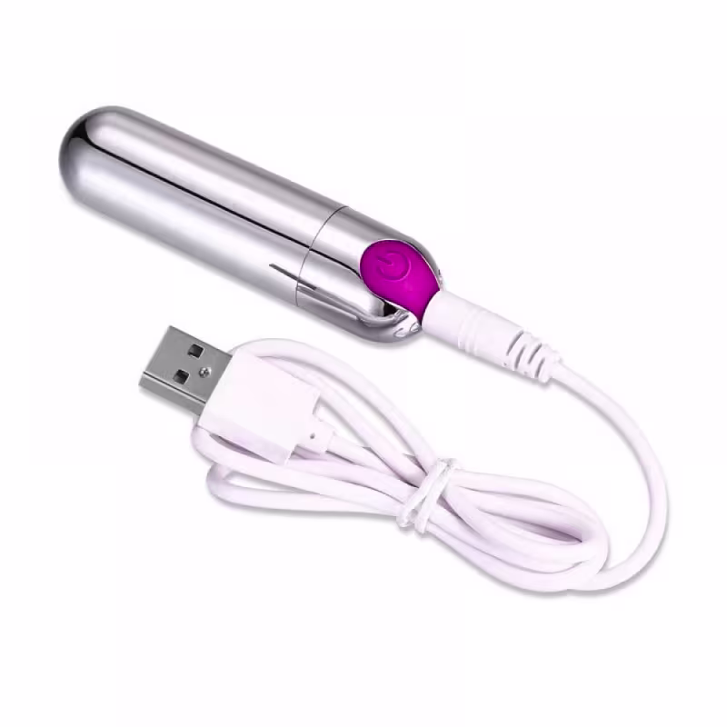 Power Bullet Vibrador Recarregável 10 Intensidades YouVibe 7,2cm x 1,8cm Arredondada Portátil Discreto