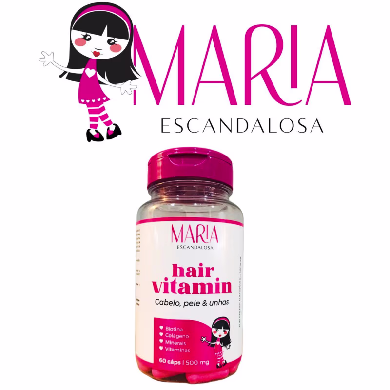 Maria Escandalosa Vitamina Para Cabelo, Pele & Unhas 60 Cáps