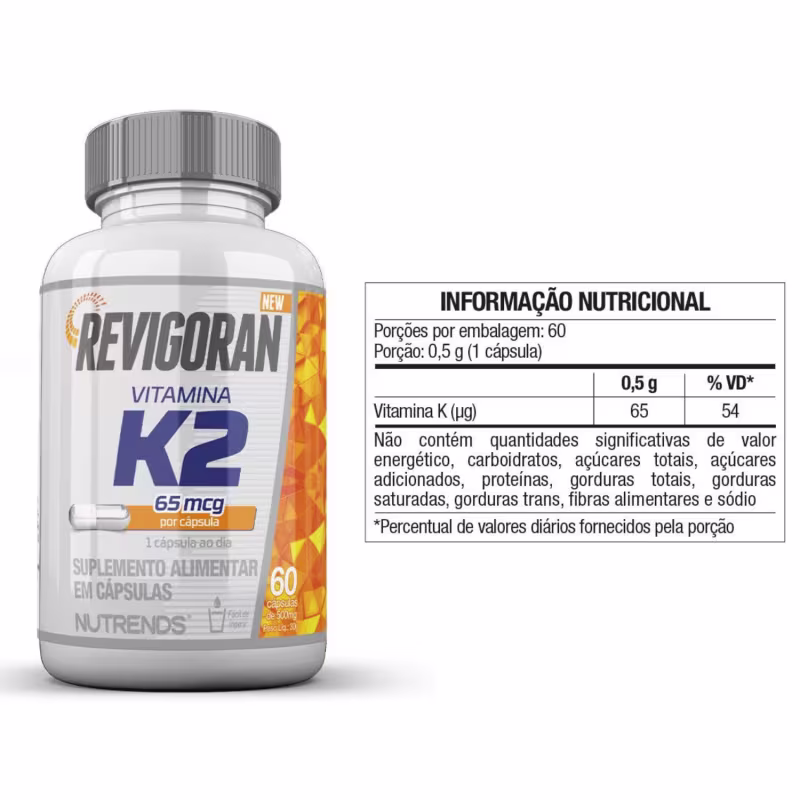 Nutrends Revigoran K2 - Suplemento Alimentar (60 Cápsulas)