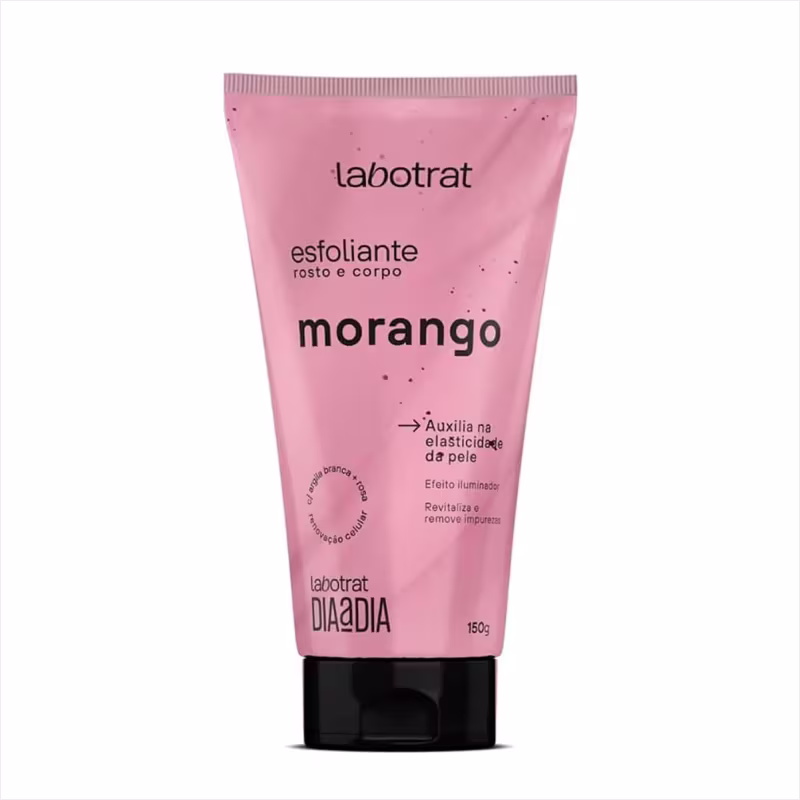 Kit Labotrat Morango Esfoliante 150g e Hidratante 190g