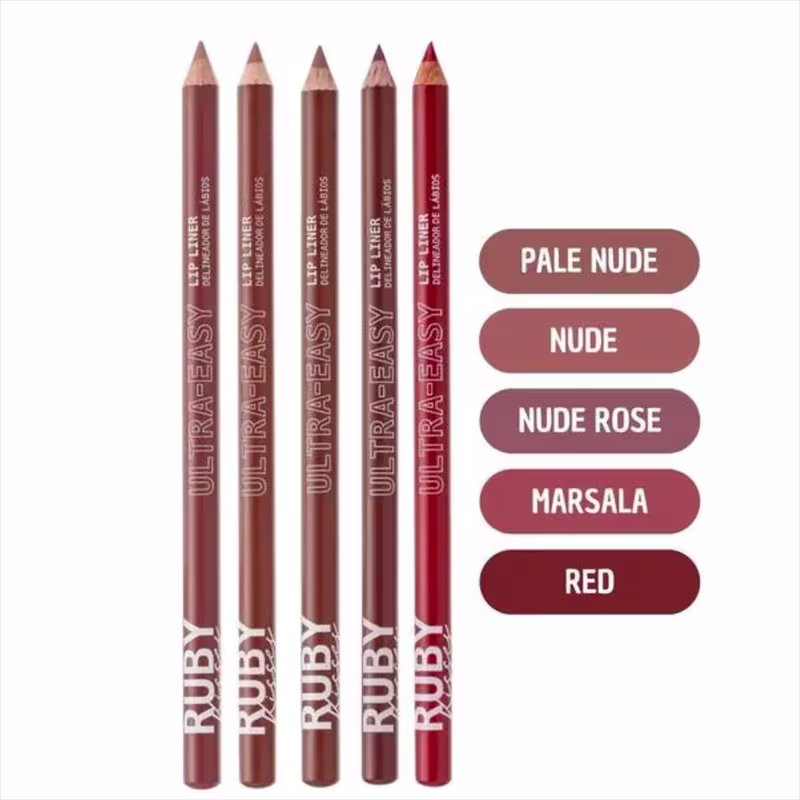 Kit Lápis de Boca Ruby Kisses Liner Red+Pale Nude+Marsala