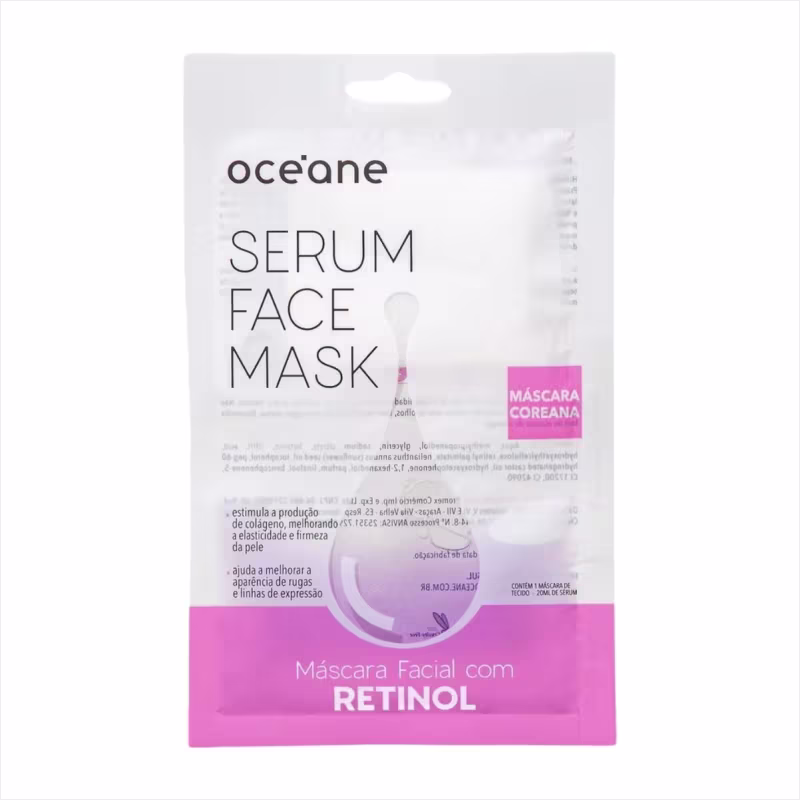 Kit Oceane Máscara Facial Sérum Retinol Com 2 Unidades