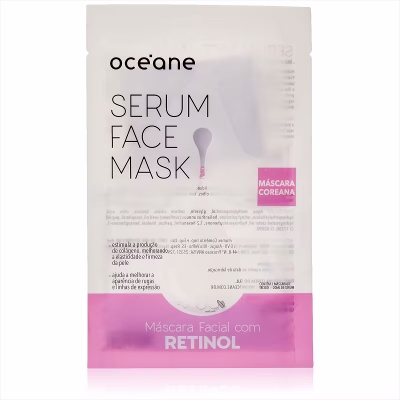 Kit Oceane Máscara Facial Sérum Retinol Com 2 Unidades