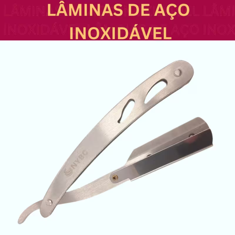 Navalhete de Corte NYBC Beauty Aço Inox, 1 produto.
