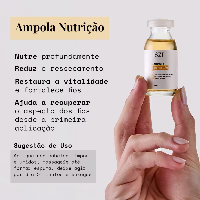 Ampola Nutrição - Pantenol + Óleos Vegetais 15ml