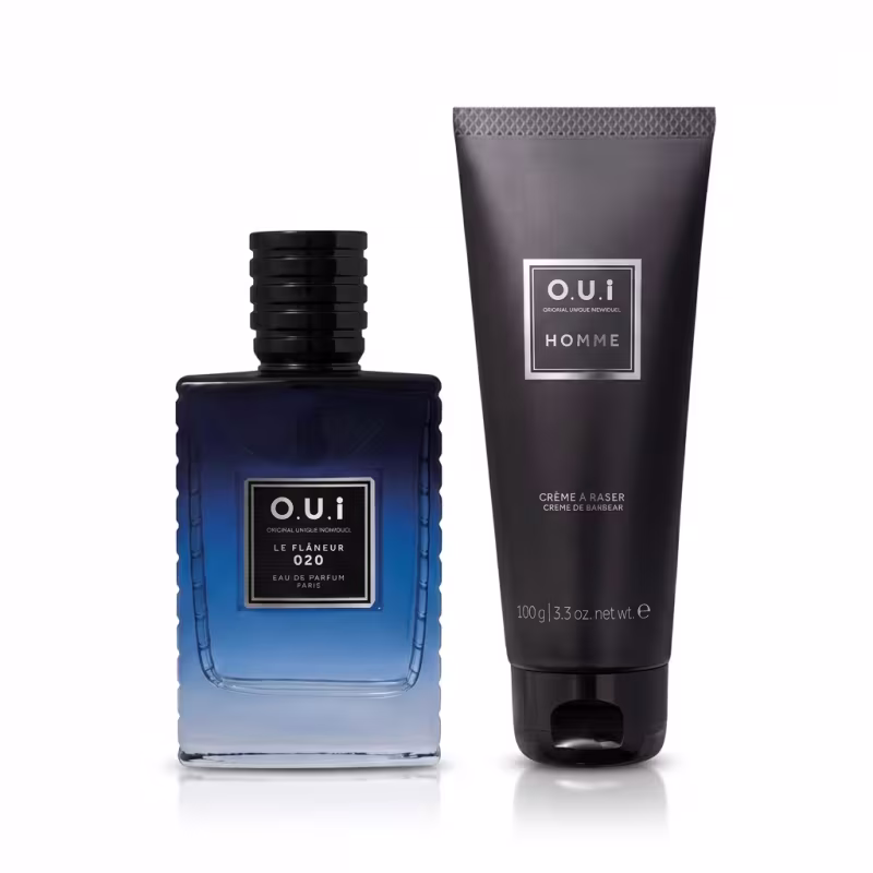 Combo O.U.i: Le Flâneur 020 Eau de Parfum 75ml + Creme de Barbear Homme 100g