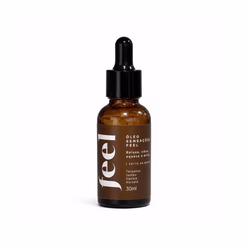 Óleo Sensações Feel 30ml - Edição Especial Terpenos, Jambu, Vegano e Dermatologicamente testado