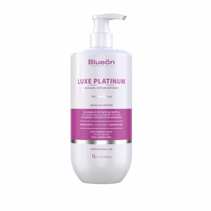 LUXE PLATINUM MÁSCARA CAPILAR ANTIFRIZZ BLUEÖN 1L