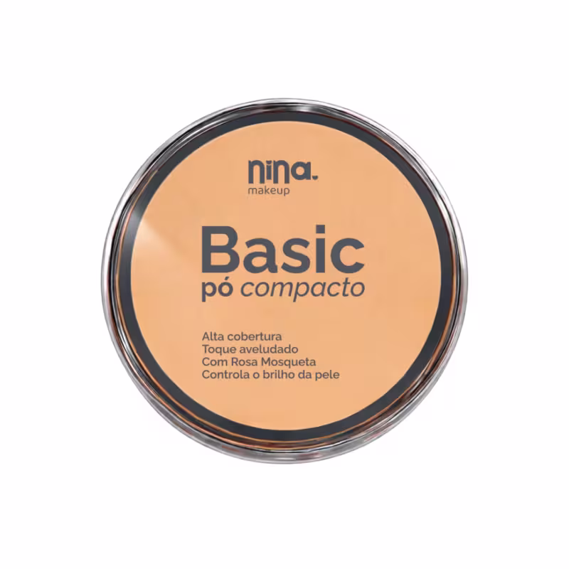 Pó Compacto Basic  9gr Cor:04 - Nina Makeup