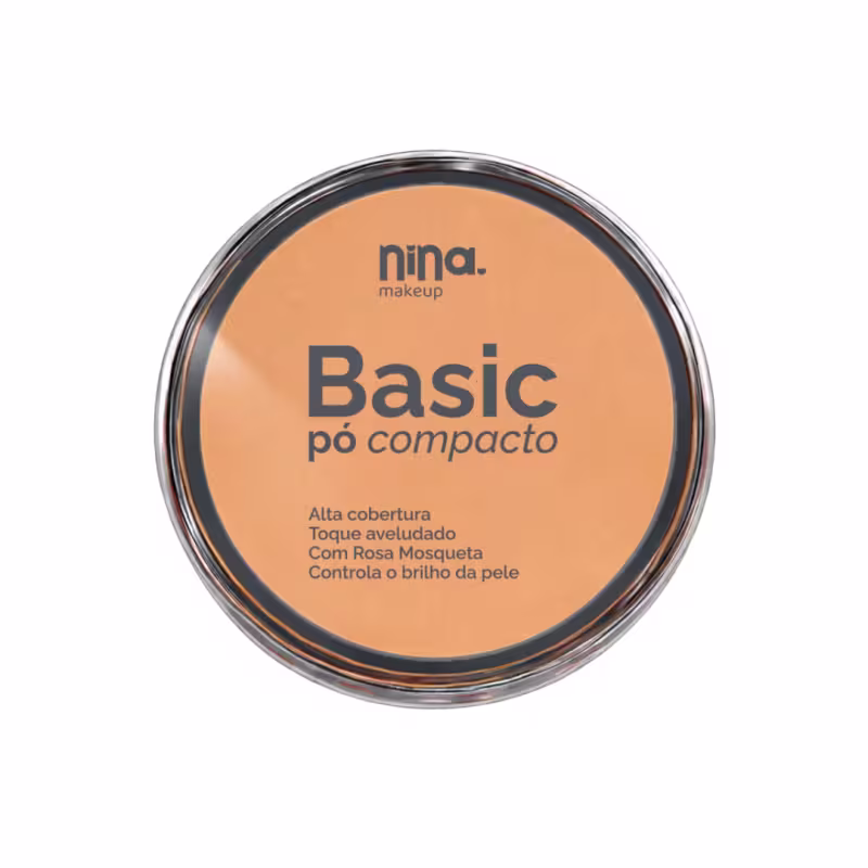 Pó Compacto Basic  9gr Cor:05 - Nina Makeup