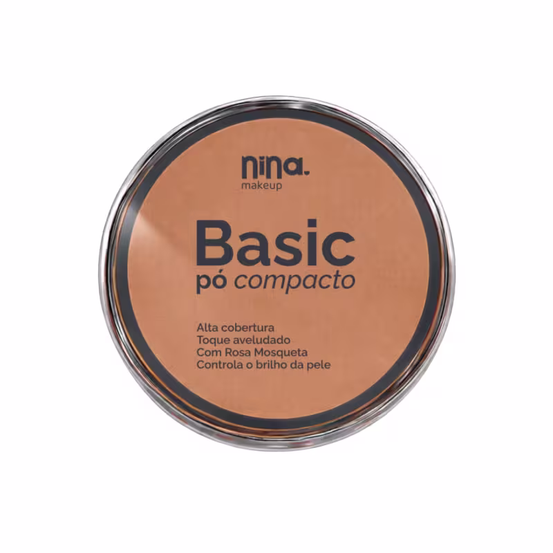 Pó Compacto Basic  9gr Cor:06 - Nina Makeup