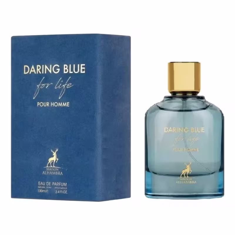 Perfume Daring Blue For Life Pour Homme Maison Alhambra Edp Masculino 100ml