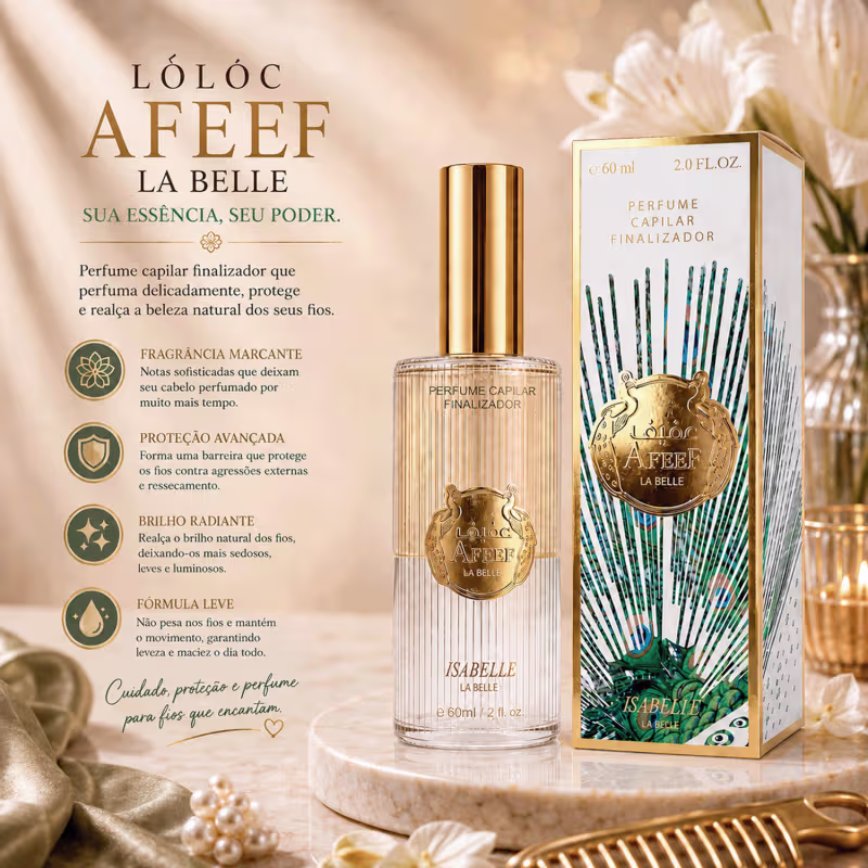 Perfume Capilar Finalizador Afeef 60ml - Isabelle La Belle
