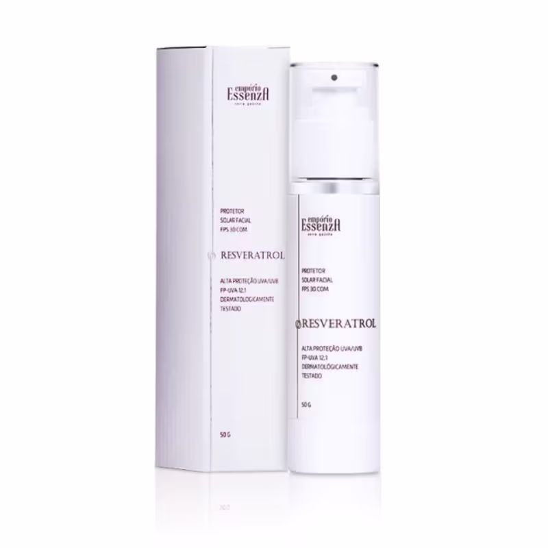 Protetor Solar Facial FPS30 com Resveratrol 50g da marca Empório Essenza