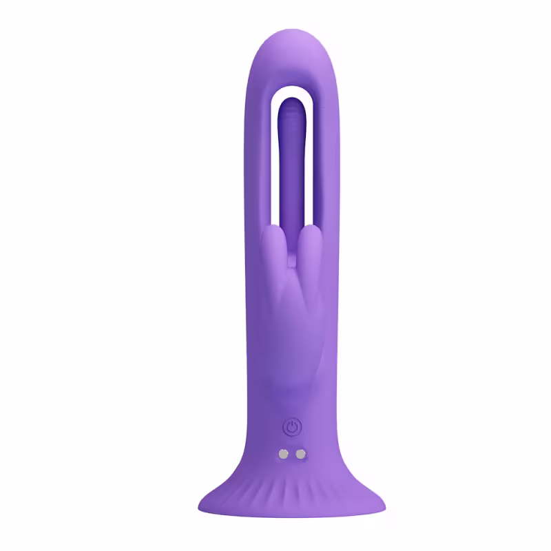 Vibrador Ponto G com ventosa com estimulador em formato de coelho - Killmoulis