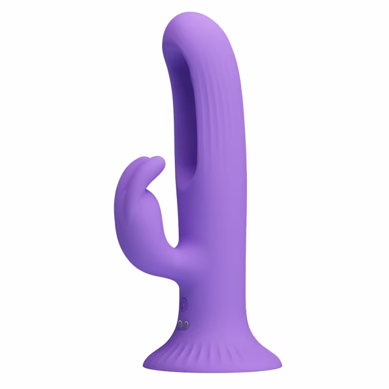 Vibrador Ponto G com ventosa com estimulador em formato de coelho - Killmoulis