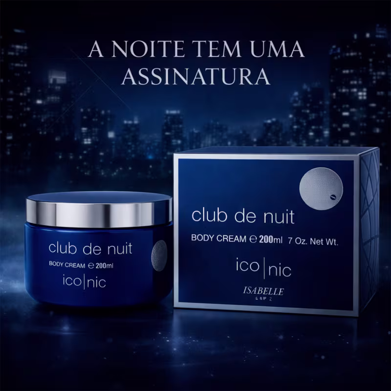 Creme Hidratante Corporal Isabelle La Belle Club de Nuit Iconic, 200g.