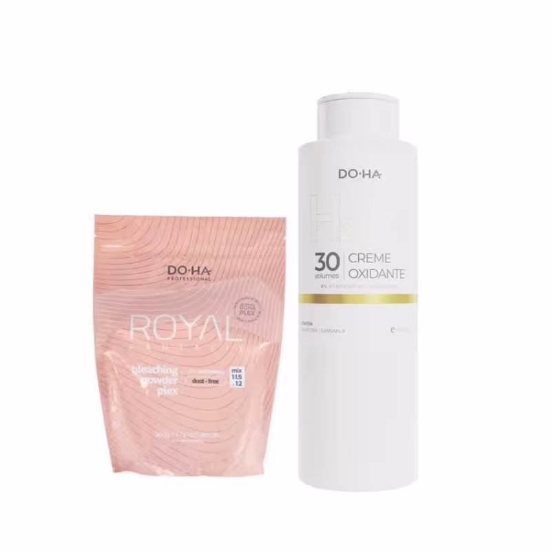 Do.Ha Royal Fantasie Plex Pó Descolorante 500g + Oxi 30Vol 900ml