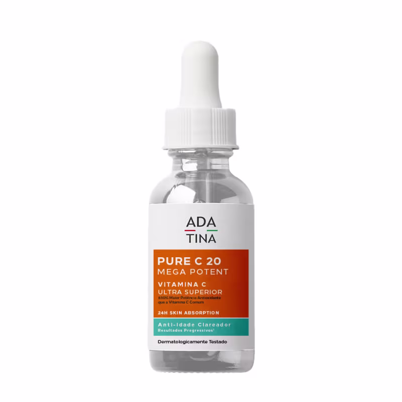 Sérum Redutor de Marcas Facial Pure C 20 Vitamina C, da marca Ada Tina.
