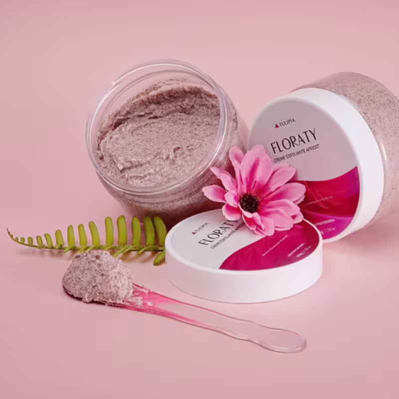 Floraty Creme Facial Esfoliante Apricot Para Cravos Tulipia