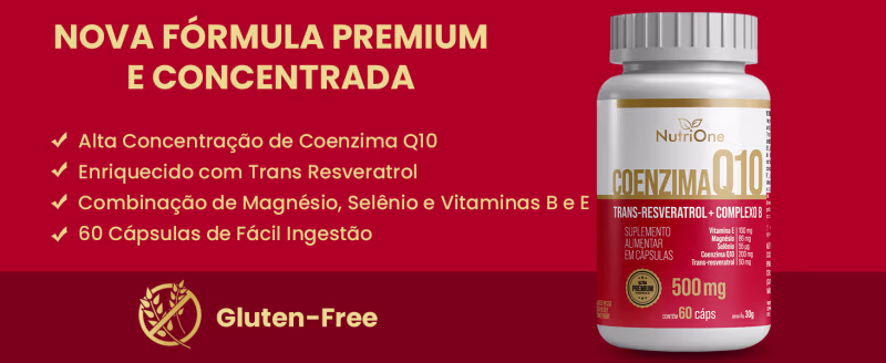 Coenzima Q10 Fórmula Premium 11 Ativos Concentrados 60 Cápsulas - Nutrione