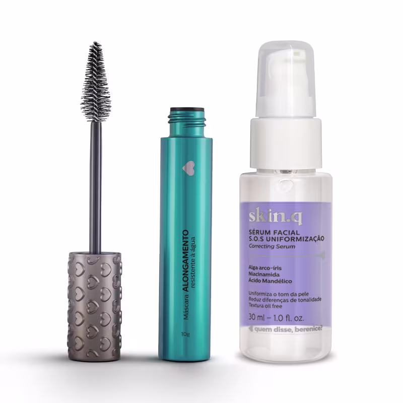Combo Máscara de Cílios Alongamento 10g + Sérum Facial 30ml