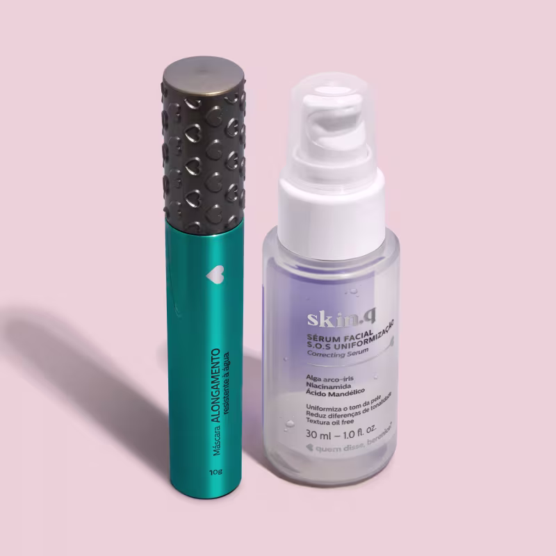 Combo Máscara de Cílios Alongamento 10g + Sérum Facial 30ml