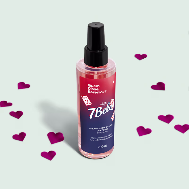 Body Splash Desodorante Colônia QDB 7Belo 200ml