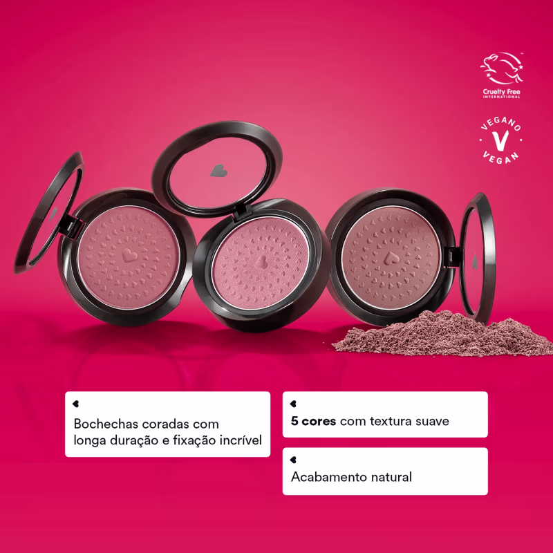 Quem Disse, Berenice? Rubor Rosa Rosadinlex - Blush em Pó Compacto 2g