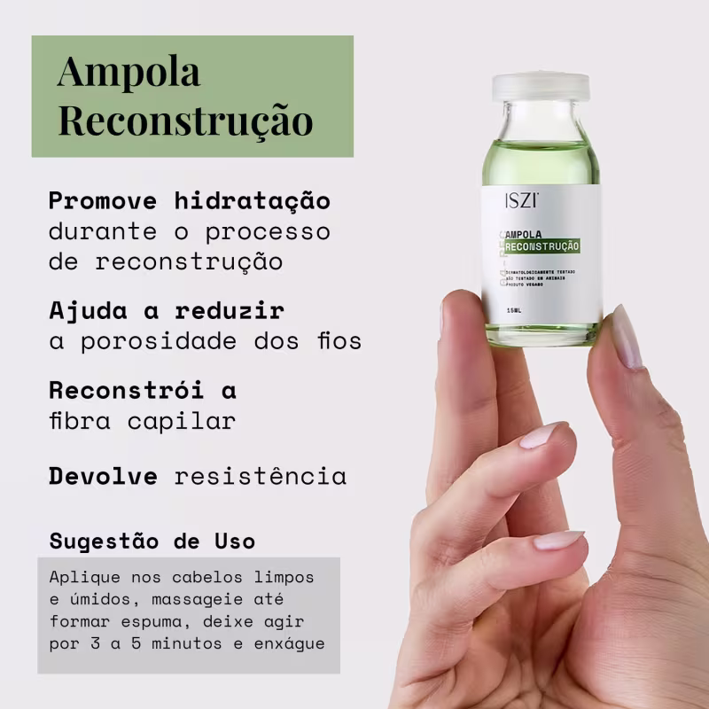 Ampola Reconstrução - Fortalecimento e Recuperação 15ml
