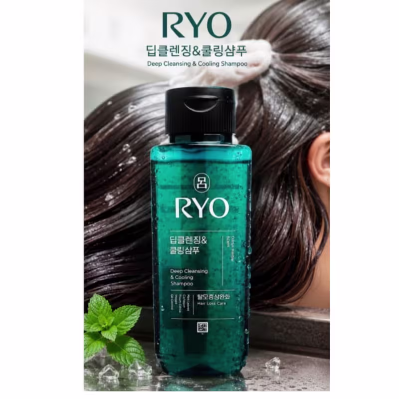 Ryo  Deep Cleansing & Cooling Shampoo 180ml (Aroma Herbal)