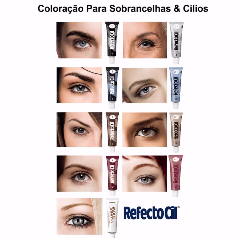 Tinta Para Sobrancelhas Refectocil Azul Profundo N° 2.1 15ml