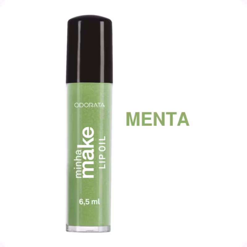 Lip Oil Gloss Labial Hidratante De Menta Não Pegajoso Minha Make Odorata 6,5ml REF 2424