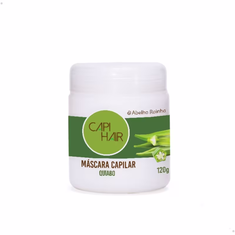 Máscara Capilar Abelha Rainha Capi Hair Quiabo, 120g.