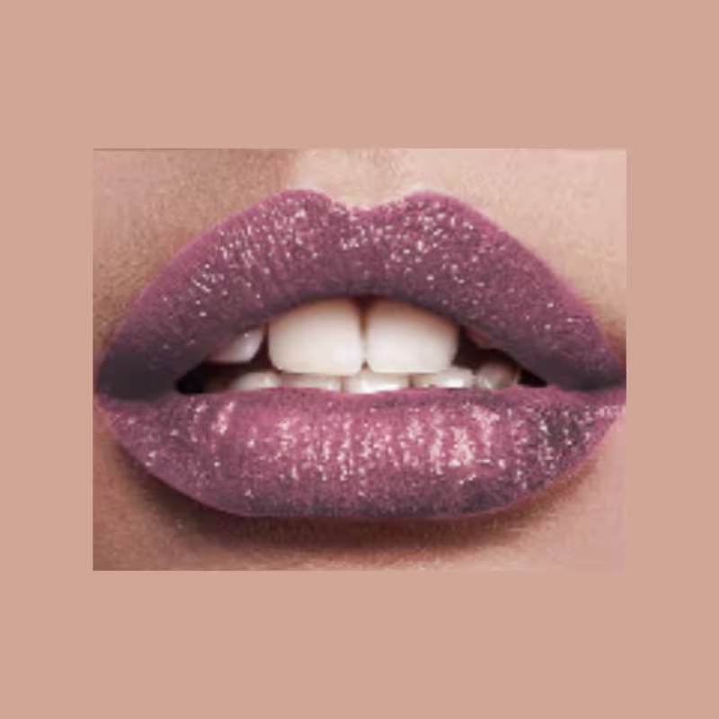Batom Luxo Nude Lilac Gold Matte Cintilante Com Brilho Luminoso Viva Luxo ODORATA REF 2768