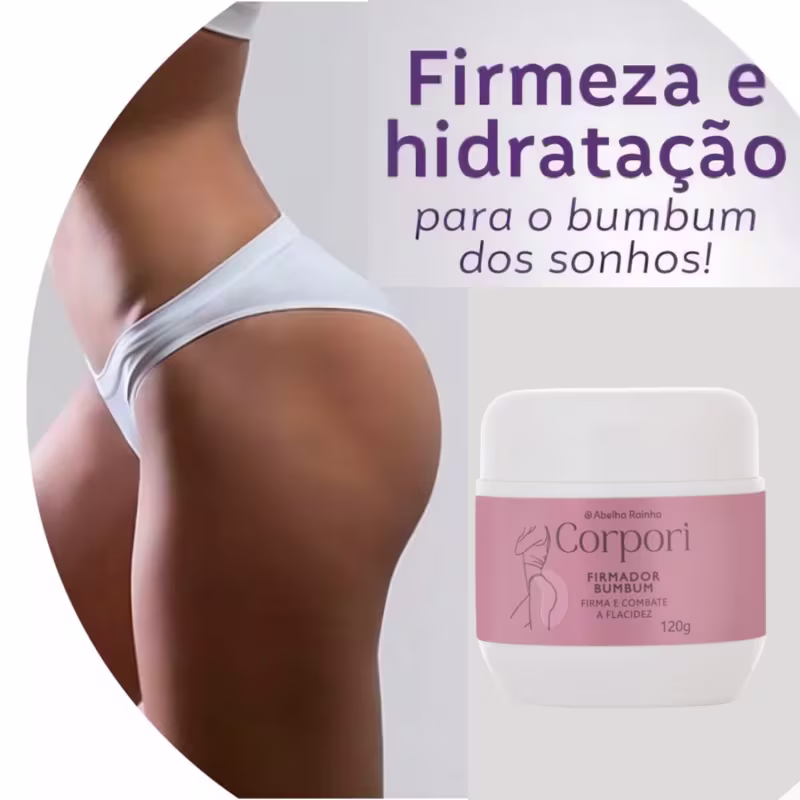 Creme Firmador Corporal Abelha Rainha Corpori Firmador Bumbum, 120g.